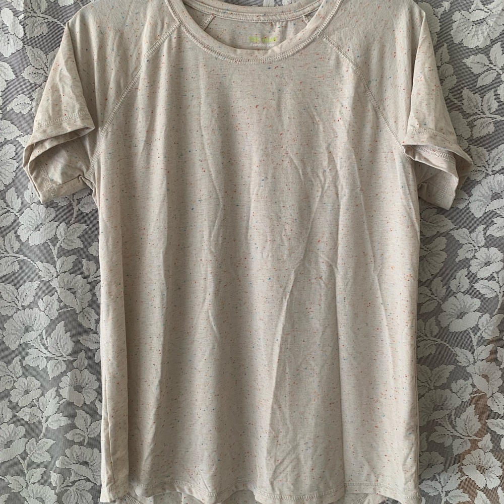 Tek Gear Cream Speckled Short Sleeve Tee